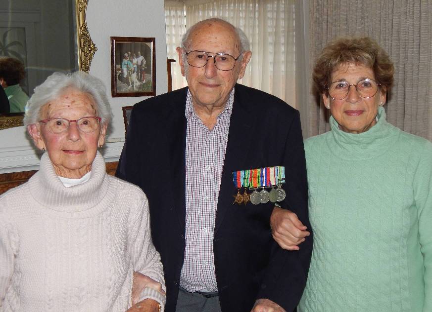 VAJEX Australia member Leon Bloom with his wife Marjorie and daughter Judith.